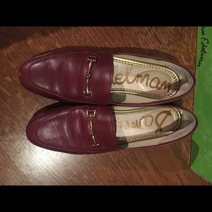 Sam Edelman Lorain flats loafers size 8 burgundy